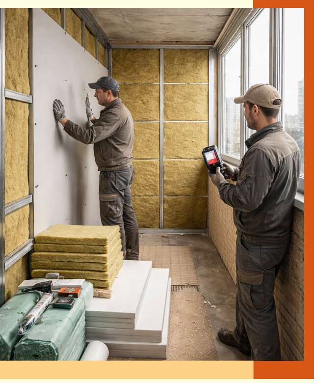 Утепление балкона в Миассе от 4577 руб. под ключ | ТепломастерМсс